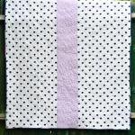 Lap / Throw Quilt - Lilac Pink & Blue..